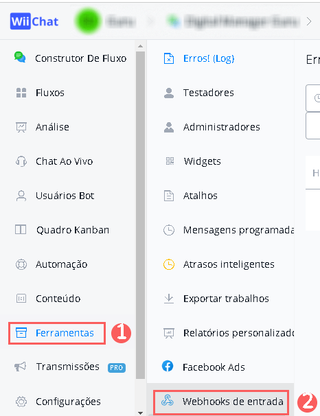 menu-lateral-ferramentas-webhooks-entrada-wiichat.png