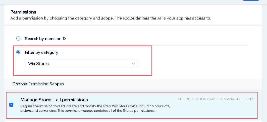 permissao-wix-store-wixecommecers.png
