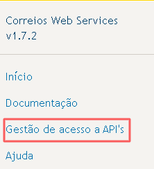 menu-lateral-gesrão-de-acesso-APIs-correios.png